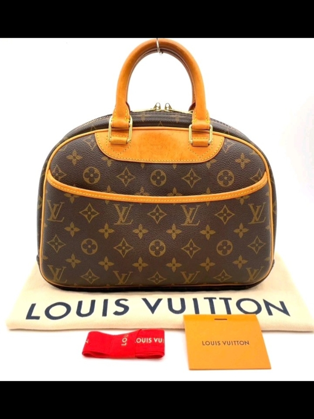 Louis Vuitton Monogram Trouville M42228 Handbag W/DB Cards